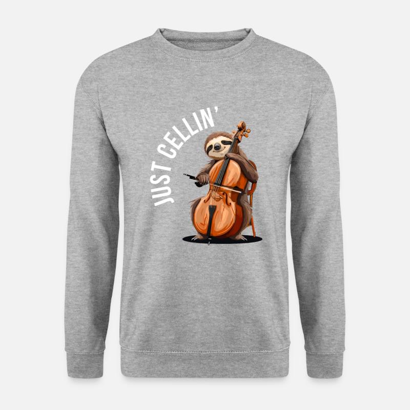 Violoncelle Just Cellin - Sweat-shirt Unisexe - gris chiné