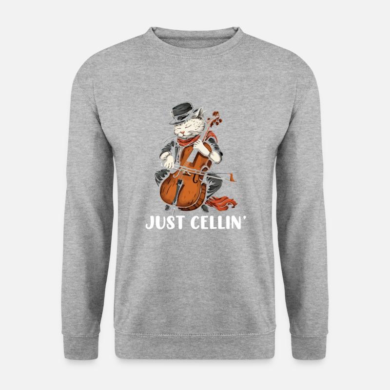 Violoncelle Just Cellin - Sweat-shirt Unisexe - gris chiné