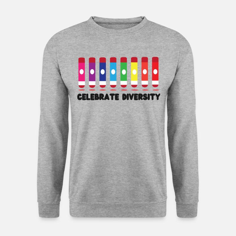 Bingo Player Celebrate Diversity - Unisex Pullover - Weißgrau meliert