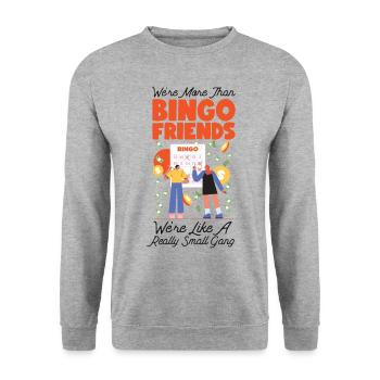 Bingo Player Friends Besties - Unisex Pullover - Weißgrau meliert - Vorne - Alina (178cm) & Michal (187cm)