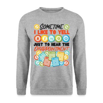 Bingo Player Sometimes I Like To - Unisex Pullover - Weißgrau meliert - Vorne - Alina (178cm) & Michal (187cm)
