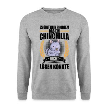 Le chinchilla résout les problèmes de souris laineuse rongeur - Sweat-shirt Unisexe - gris chiné - Devant - Alina (178cm) & Michal (187cm)