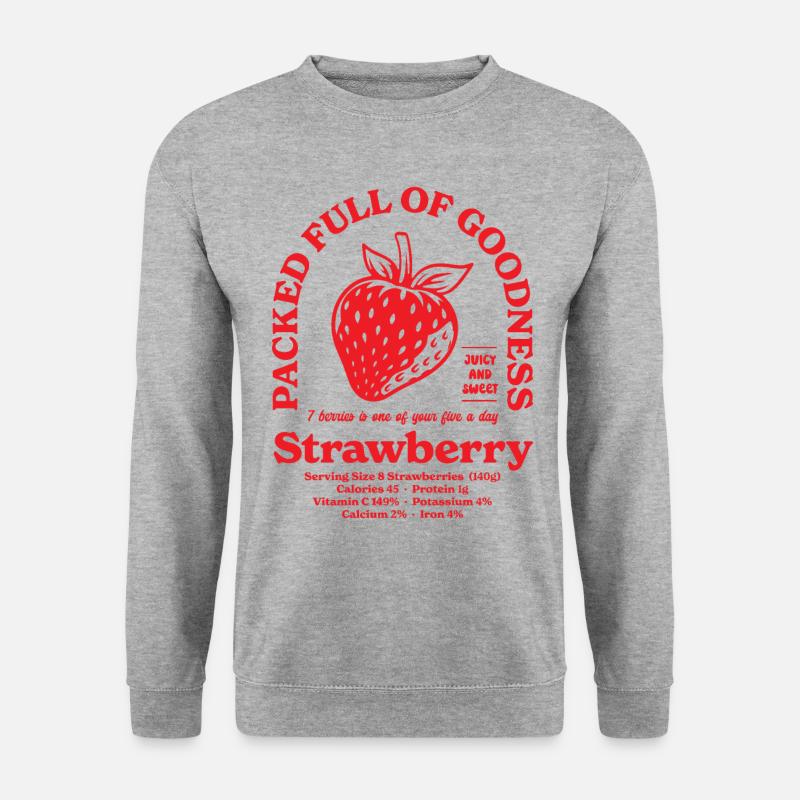 Strawberry Nutritional - Unisex Sweatshirt - salt & pepper