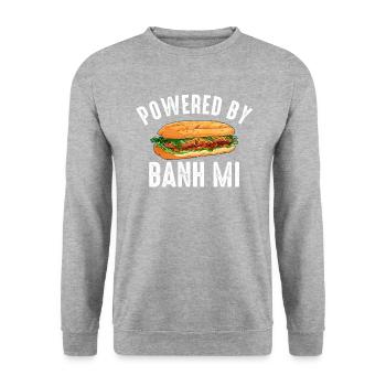 Banh Mi Vietnamese Food - Unisex Pullover - Weißgrau meliert - Vorne - Alina (178cm) & Michal (187cm)
