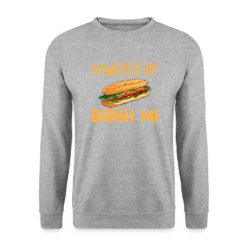 Banh Mi Vietnamese Food - Unisex Pullover - Weißgrau meliert - Vorne - Alina (178cm) & Michal (187cm)