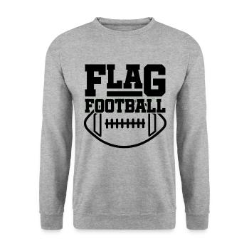 Flag Football - Sweat-shirt Unisexe - gris chiné - Devant - Alina (178cm) & Michal (187cm)