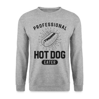 Hot Dog Adulte Professionnel Hot Dog - Sweat-shirt Unisexe - gris chiné - Devant - Alina (178cm) & Michal (187cm)