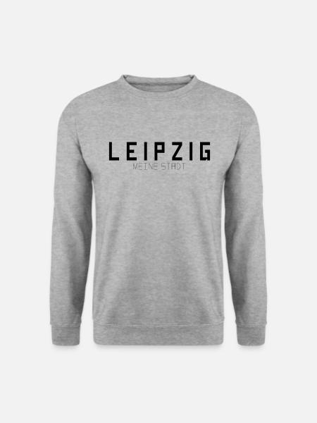 Leipzig Meine Stadt - Unisex Pullover - Weißgrau meliert