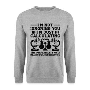 Professeur de sciences Professeur d’école Biologie Chimie P - Sweat-shirt Unisexe - gris chiné - Devant - Alina (178cm) & Michal (187cm)