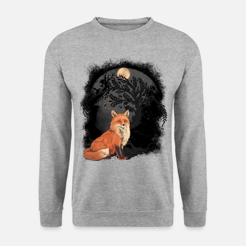 Mystic Fox Foxes - Unisex Sweatshirt - salt & pepper