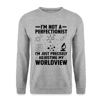 Professeur de sciences Professeur d’école Biologie Chimie P - Sweat-shirt Unisexe - gris chiné - Devant - Alina (178cm) & Michal (187cm)