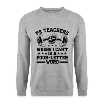 Professeur d’éducation physique Professeurs d’éducation physique École Spor - Sweat-shirt Unisexe - gris chiné - Devant - Alina (178cm) & Michal (187cm)