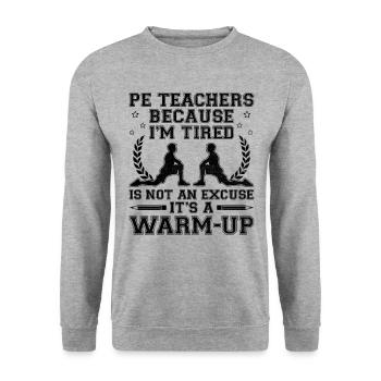 Professeur d’éducation physique Professeurs d’éducation physique École Spor - Sweat-shirt Unisexe - gris chiné - Devant - Alina (178cm) & Michal (187cm)