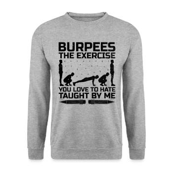 Physical Education Teacher PE Teachers School Spor - Unisex Sweatshirt - salt & pepper - Front - Alina (178cm) & Michal (187cm)