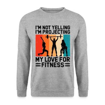 Physical Education Teacher PE Teachers School Spor - Unisex Sweatshirt - salt & pepper - Front - Alina (178cm) & Michal (187cm)