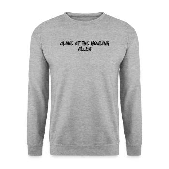 Bowling - Seul au bowling - Sweat-shirt Unisexe - gris chiné - Devant - Alina (178cm) & Michal (187cm)