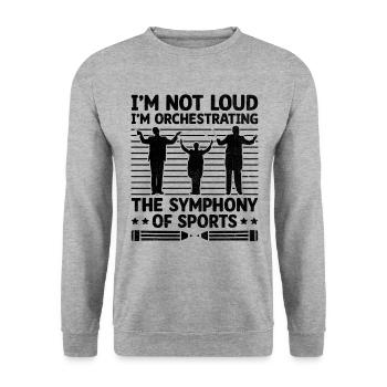 Physical Education Teacher PE Teachers School Spor - Unisex Sweatshirt - salt & pepper - Front - Alina (178cm) & Michal (187cm)