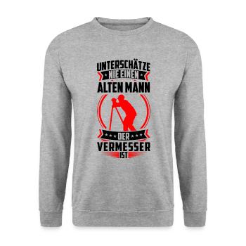 Arpenteur Vieil Homme Arpenteur - Sweat-shirt Unisexe - gris chiné - Devant - Alina (178cm) & Michal (187cm)