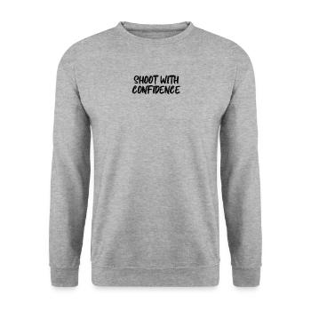 Billiards - Shoot with Confidence - Unisex Sweatshirt - salt & pepper - Front - Alina (178cm) & Michal (187cm)