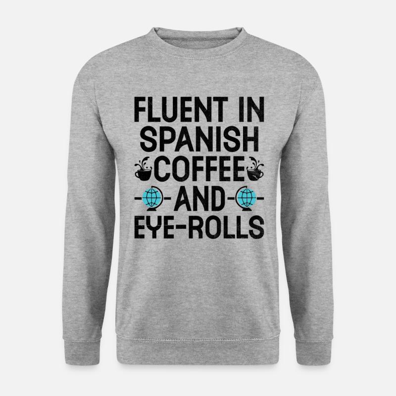 Fremdsprachenlehrer Schule Sprachlehrer - Unisex Pullover - Weißgrau meliert