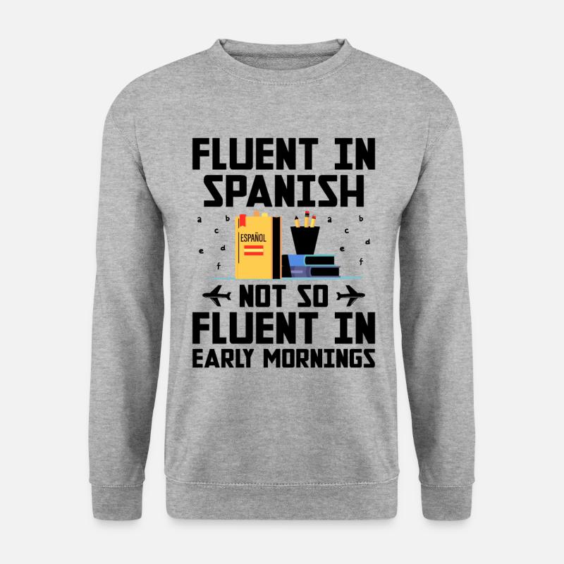 Fremdsprachenlehrer Schule Sprachlehrer - Unisex Pullover - Weißgrau meliert