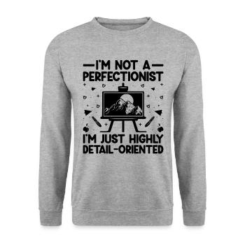 Art Teacher School Teacher Funny Art Teachers Scho - Unisex Sweatshirt - salt & pepper - Front - Alina (178cm) & Michal (187cm)