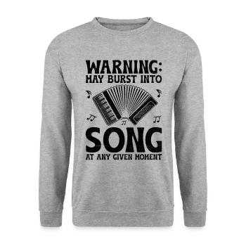 Musiker Songwriter Sänger Musiker Musik Musik Pr - Unisex Pullover - Weißgrau meliert - Vorne - Alina (178cm) & Michal (187cm)
