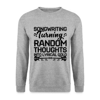 Musician Songwriter Singer Musician Music Music Pr - Unisex Sweatshirt - salt & pepper - Front - Alina (178cm) & Michal (187cm)