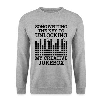 Musician Songwriter Singer Musician Music Music Pr - Unisex Sweatshirt - salt & pepper - Front - Alina (178cm) & Michal (187cm)