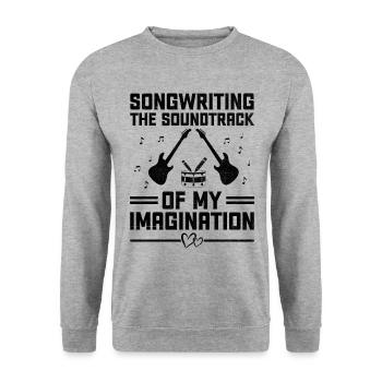 Musician Songwriter Singer Musician Music Music Pr - Unisex Sweatshirt - salt & pepper - Front - Alina (178cm) & Michal (187cm)