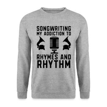 Musician Songwriter Singer Musician Music Music Pr - Unisex Sweatshirt - salt & pepper - Front - Alina (178cm) & Michal (187cm)