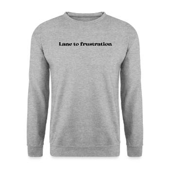 Bowling - Lane to frustration - Unisex Sweatshirt - salt & pepper - Front - Alina (178cm) & Michal (187cm)