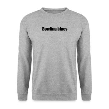 Bowling - Bowling blues - Unisex Pullover - Weißgrau meliert - Vorne - Alina (178cm) & Michal (187cm)