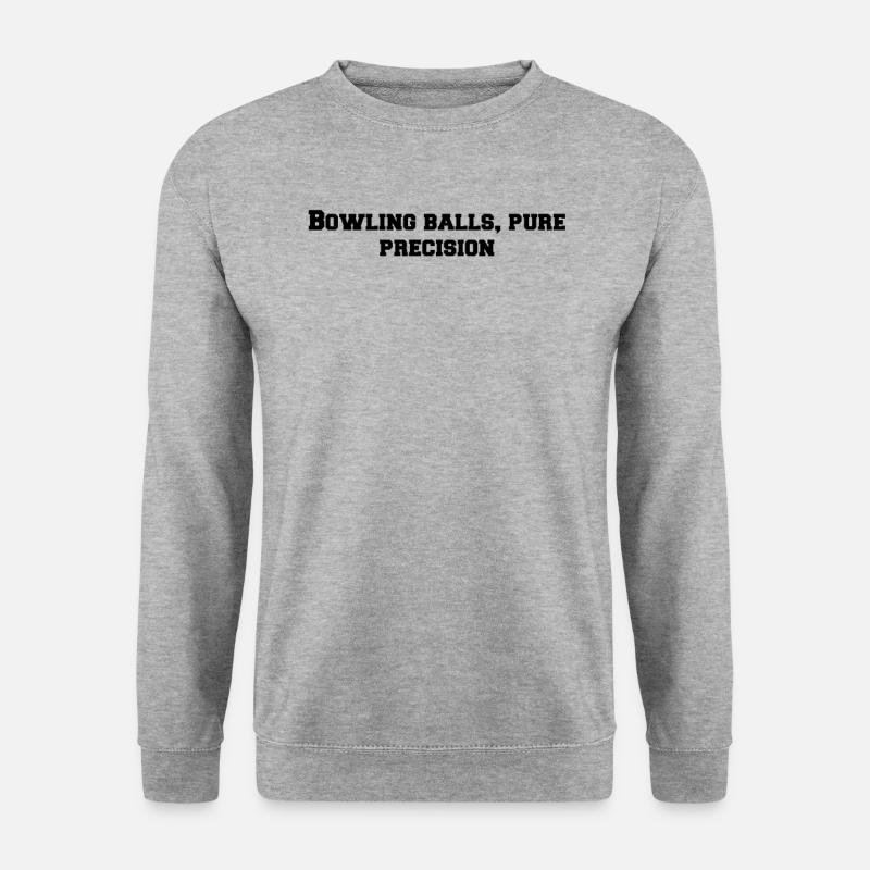 Bowling - Bowling balls, pure precision - Unisex Sweatshirt - salt & pepper