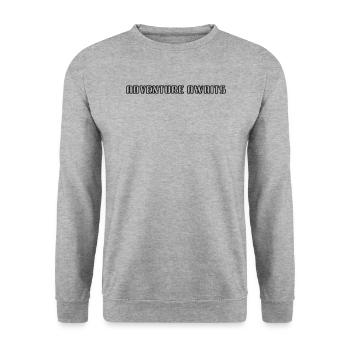 Hiking - Adventure awaits - Unisex Sweatshirt - salt & pepper - Front - Alina (178cm) & Michal (187cm)