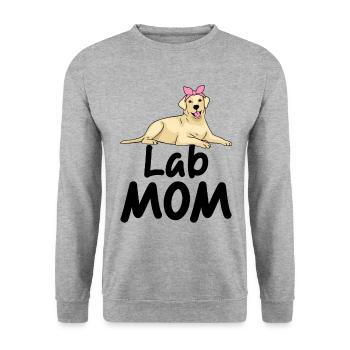 Lab Mom Labrador Retriever Labradors Dog Retriever - Unisex Sweatshirt - salt & pepper - Front - Alina (178cm) & Michal (187cm)