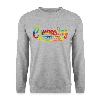 Conseillère scolaire Tie Dye - Sweat-shirt Unisexe - gris chiné - Devant - Alina (178cm) & Michal (187cm)