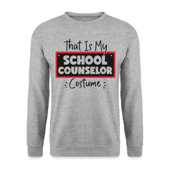 School Counselor Halloween That Is - Unisex Pullover - Weißgrau meliert - Vorne - Alina (178cm) & Michal (187cm)