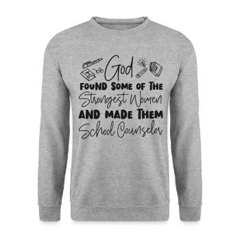 Conseillère scolaire Fille - Sweat-shirt Unisexe - gris chiné - Devant - Alina (178cm) & Michal (187cm)