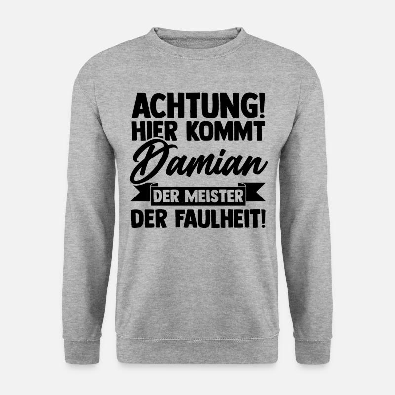 First name Damian - Unisex Sweatshirt - salt & pepper