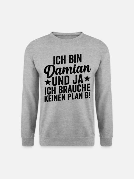First name Damian - Unisex Sweatshirt - salt & pepper