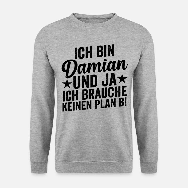 First name Damian - Unisex Sweatshirt - salt & pepper