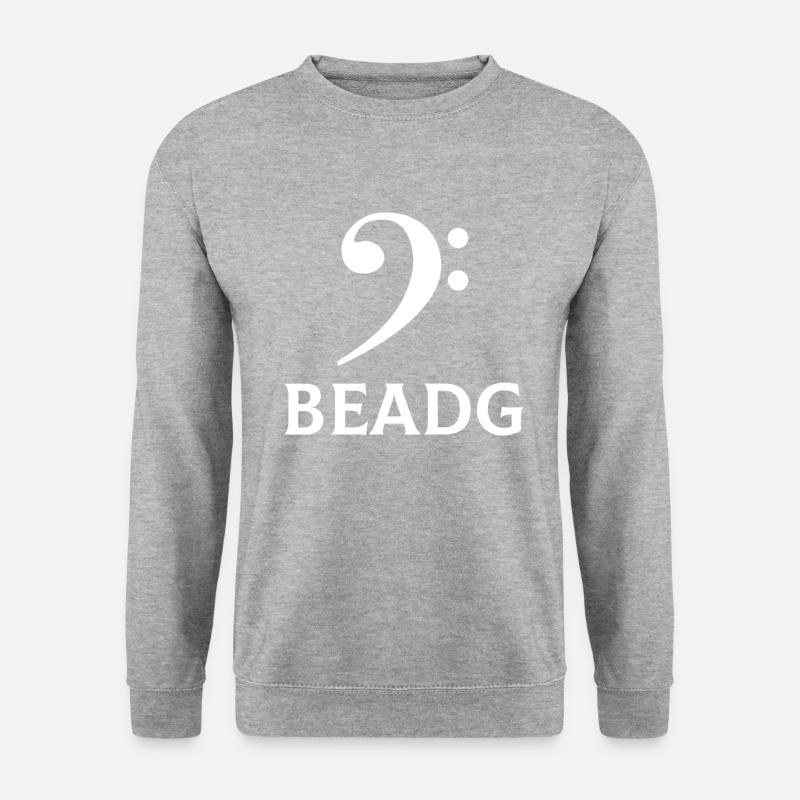 BEADG Bass Clef - Unisex Pullover - Weißgrau meliert