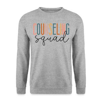 Équipe de conseil des conseillers scolaires - Sweat-shirt Unisexe - gris chiné - Devant - Alina (178cm) & Michal (187cm)