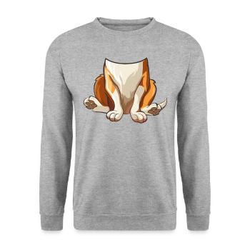 Drôle Chien Halloween Vêtements Enfants - Sweat-shirt Unisexe - gris chiné - Devant - Alina (178cm) & Michal (187cm)