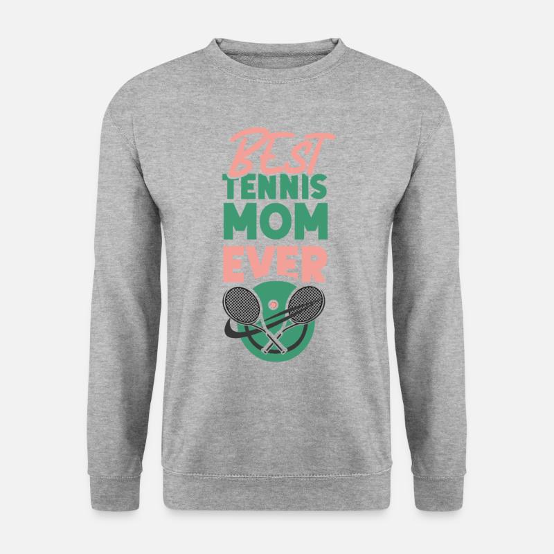 Funny Tennis Player Racket Mom - Unisex Sweatshirt - salt & pepper