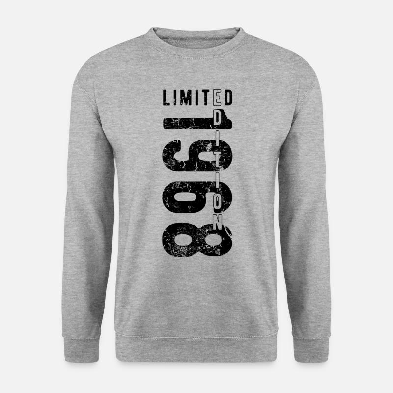 Grunge Jahrgang Limited Edition 1968 Geburtstag - Unisex Pullover - Weißgrau meliert