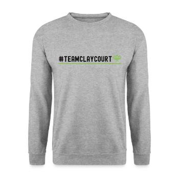 Raquette de joueur de tennis drôle - Sweat-shirt Unisexe - gris chiné - Devant - Alina (178cm) & Michal (187cm)