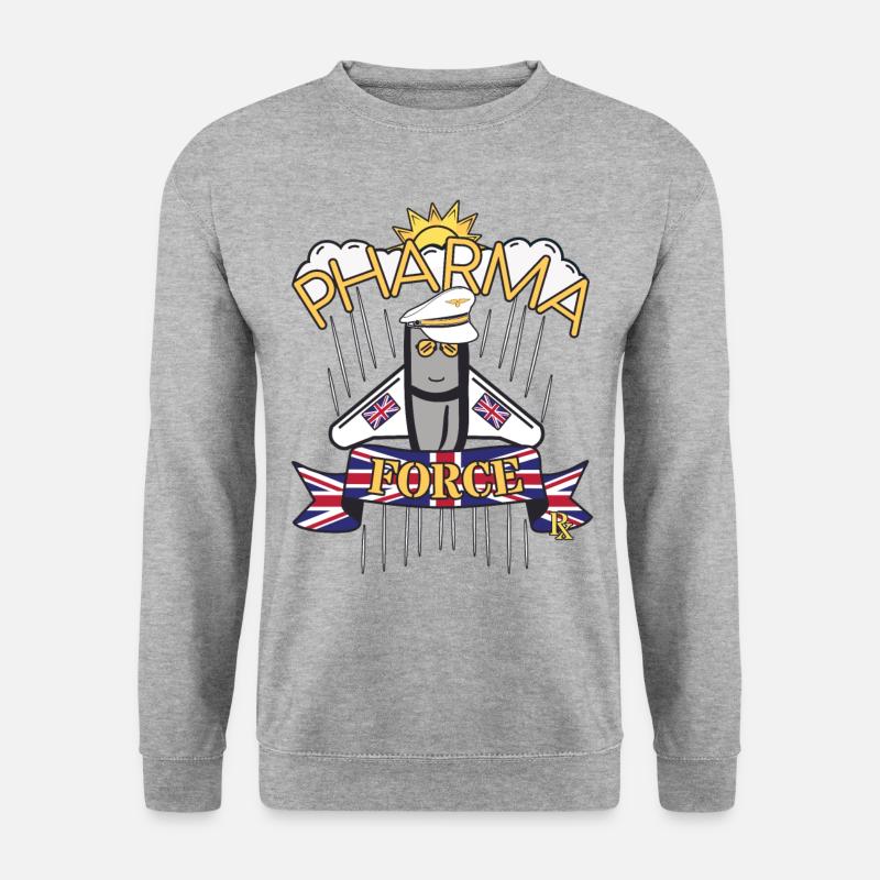Apotheke UK Pharma Force - Unisex Pullover - Weißgrau meliert