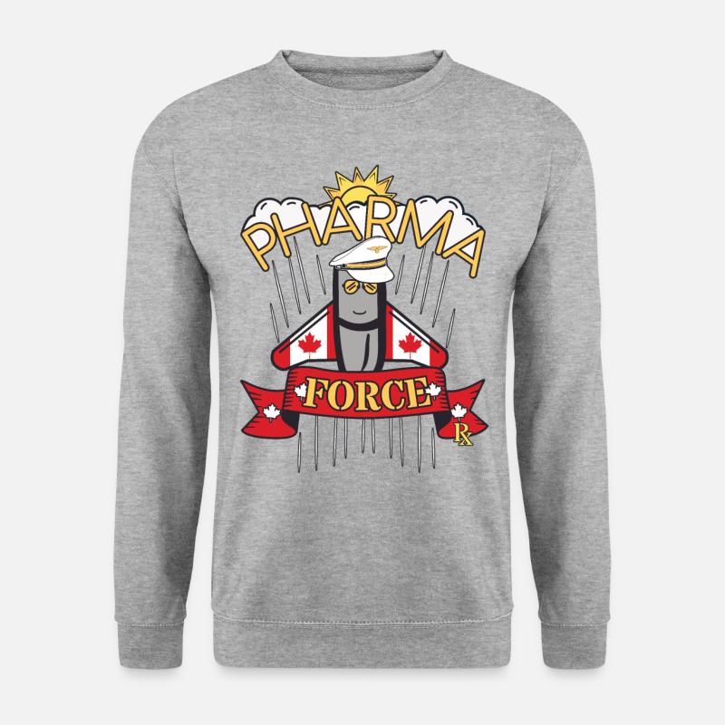 Apotheke Kanada Pharma Force - Unisex Pullover - Weißgrau meliert